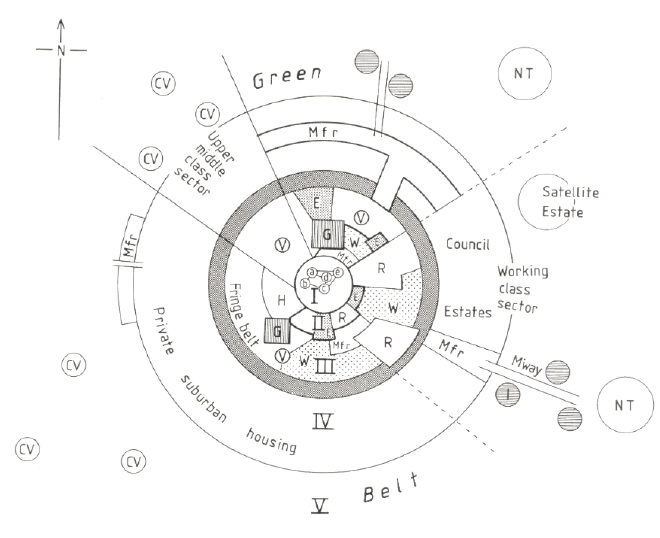 &lsquo;A Modified Burgess Model&rsquo; (Kearsley 1983:12)